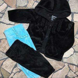 Black velour Jumpsuit